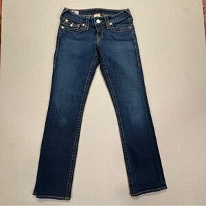 True Religion Dark Blue Straight Leg Jeans
